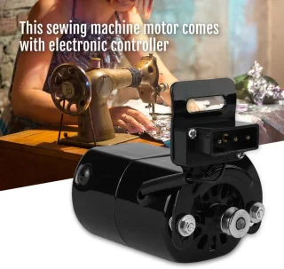 Naaimachine Motor - Krachtige Motor - Huis Naaien - 7000 RPM Snelheid - Standaard Maat - Zwart