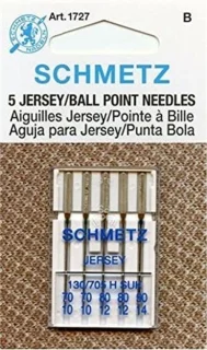 Naaimachine naalden ball point voor jersey en stretch