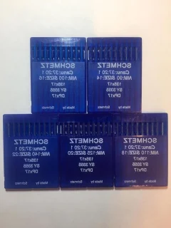 Naaimachine naalden set - 50 stuks - blauw