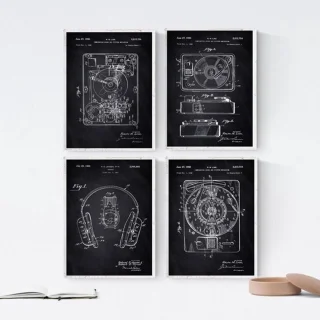 Naaimachine Patent Poster A3 Vintage