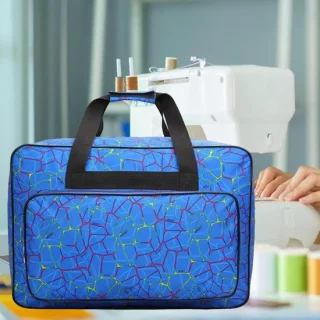 Naaimachine tas 38x18x25 cm blauw