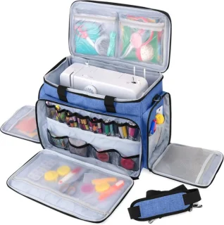 Naaimachine tas - 43.5x24x30.5 cm - zwart