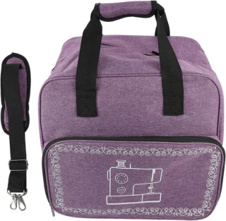 Naaimachine Tas - Draagkoffer Opbergtas - Naailes Reizen - Versterkte Gevoerde Binnenkant - 38X36cm - Paars