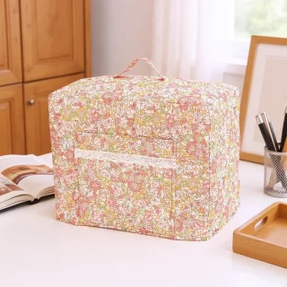Naaimachine Tas - Naaimachinehoes - Naaimachine Beschermen - Versterkte Naden - 43 x 24 cm - Boho Bloemenprint