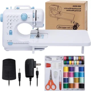 Naaimachine voor beginners en kinderen - wit blauw