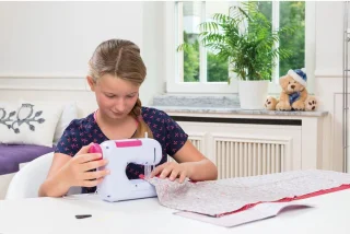 Naaimachine voor Kinderen 10+ Wit Roze