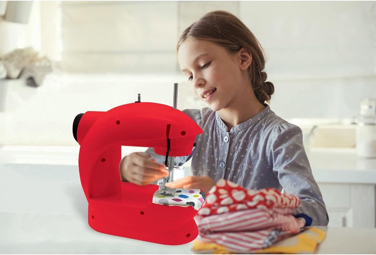 Naaimachine voor Kinderen Rood Starterspakket