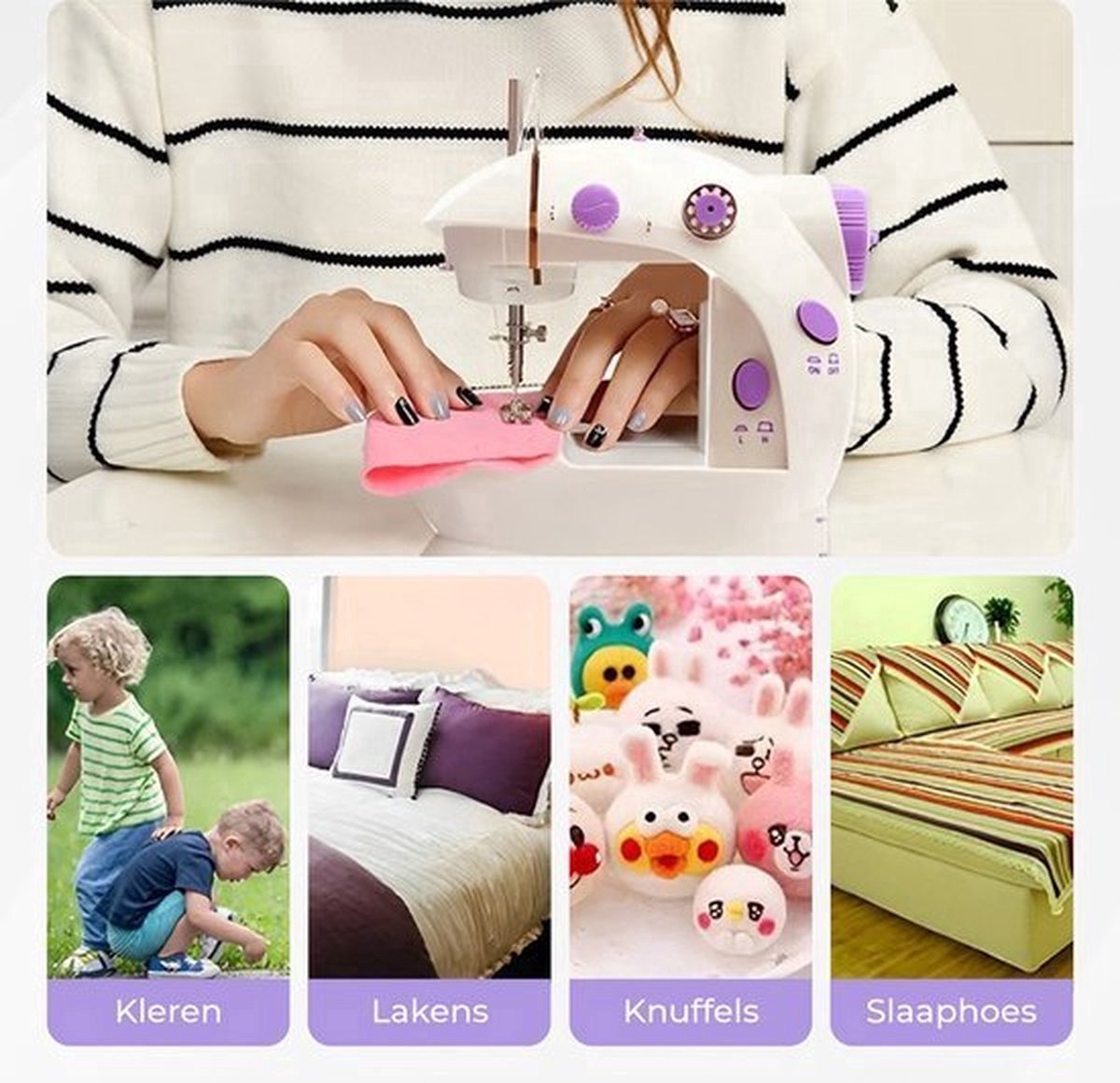 Naaimachine Wit - Beginners & Kids - Incl. E-book