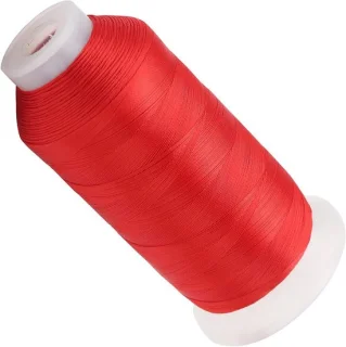 Naaimachinegaren en borduurgaren polyester rood - 1 meter