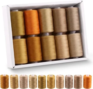Naaimachinegaren polyester bruin