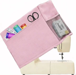 Naaimachinehoes beschermhoes roze 46x21x32cm