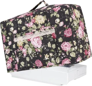 Naaimachinehoes - draagtas - bloemenpatroon - 43x24x35cm