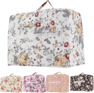 Naaimachinehoes met bloemenpatroon 43x24x35 cm