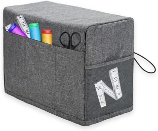 Naaimachinehoes opberg- en beschermhoes 46 x 24 x 32 cm grijs