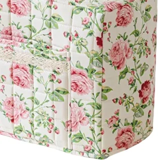 Naaimachinehoes vintage bloemenpatroon roze