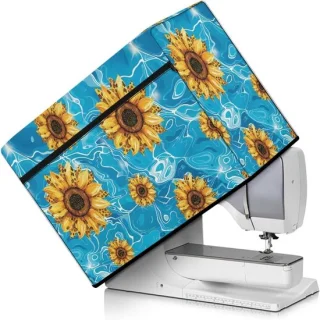 Naaimachinehoes zonnebloem patroon