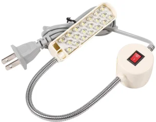 Naaimachinelamp met magnetische montagebasis