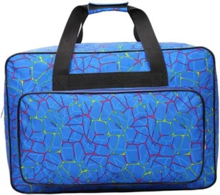 Naaimachinetas - draagtas - 38x18x25cm - blauw