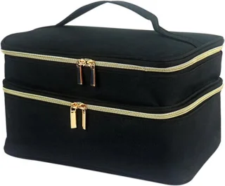 Naaimachinetas opbergdoos - naaigerei organizer - 28 x 19 x 15 cm - grijs