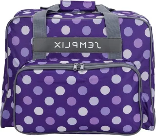 Naaimachinetas opbergtas 45 x 34 x 24 cm polka dots lila