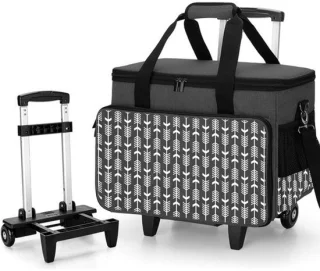 Naaimachinetas - opbergtas voor machine - 42x42x31 cm - zwart