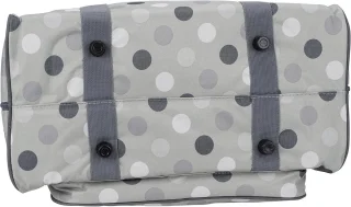 Naaimachinetas Polka Dots - steen/grijs