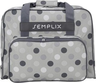 Naaimachinetas Polka Dots - steen/grijs review