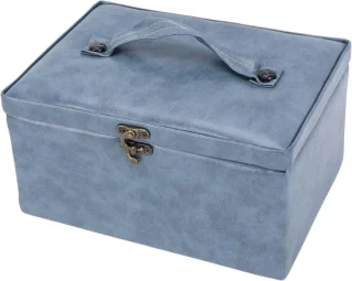 Naaimand opbergdoos 29 x 21 x 14 cm blauw