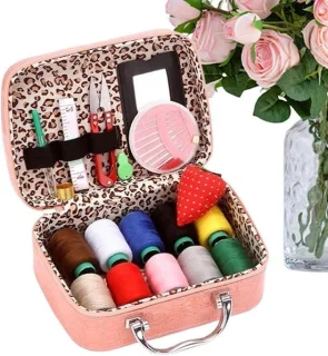 Naaiset reparatieset kleding 22 delige bruin