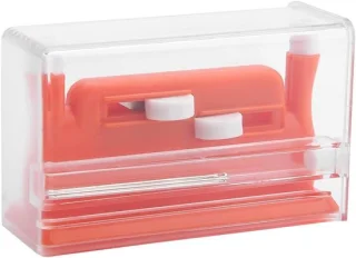 Naaldinrijger voor naaimachine, dubbel gat, 3 cm, rood