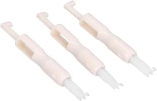 Naaldinrijgers plastic - 3 stuks - wit