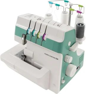 Overlock machine groen wit