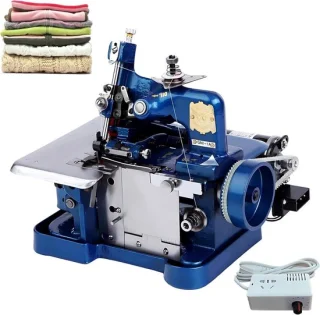 Overlock naaimachine - 3-draads overlocker - blauw