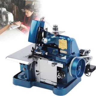 Overlockmachine met metalen frame blauw