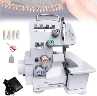 Overlockmachine naaimachine wit