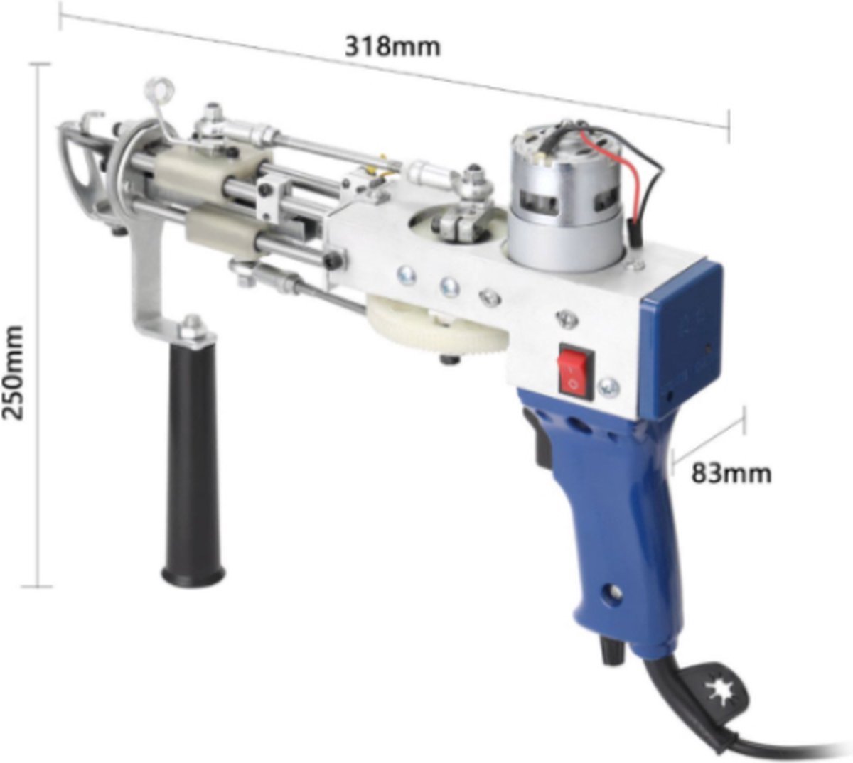 OxyFlowzy Tufting Gun Beginnerspakket Blauw