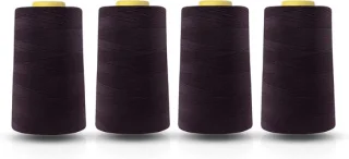 Polyester lockmachine garen - 4 kegels 5000 meter - mix kleuren