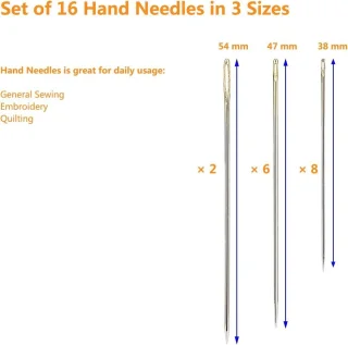 Polyester naaigaren 100 m, 6 spoelen, zwart