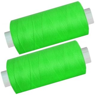 Wat vinden we goed aan de Polyester naaigaren 1000 m (2 spoelen) - neon groen