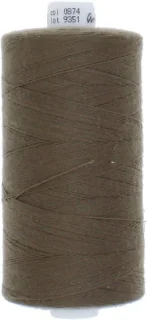 Polyester naaigaren - 1000 meter - modderbruin