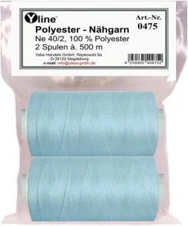 Polyester Naaigaren 2 stuks Lichtblauw voor Naaimachine