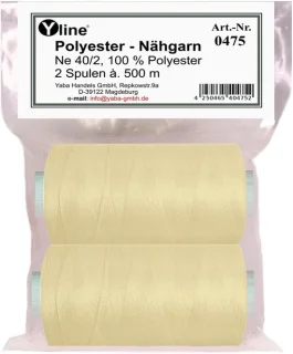 Polyester Naaigaren Beige - 2 Rollen (1000 m) review