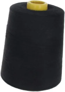 Polyester Naaigaren Kegels 8000 Yards - Zwart