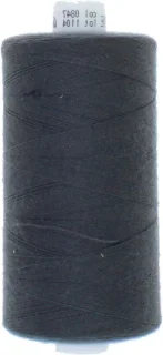 Polyester naaigaren - naaimachinegaren knoopsgaren - 1000 meter - donkergrijs