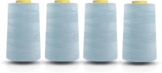 Polyester naaigaren overlockgarenkegel hemelsblauw