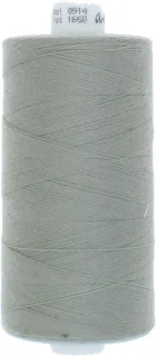 Polyester naaimachinegaren 1000 m lichtgrijs