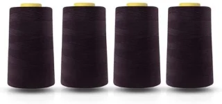 Polyester naaimachinegaren, 4 kegels van 5000 meter, mixkleuren