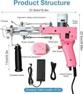 Premium Tufting Gun Beginnerspakket - Roze