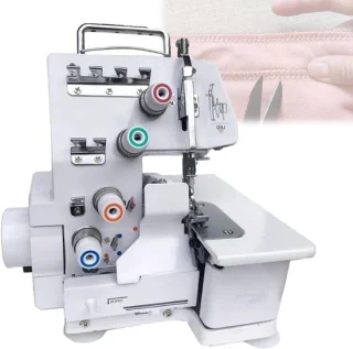 Professionele lockmachine - overlockmachine tafelmodel - grijs