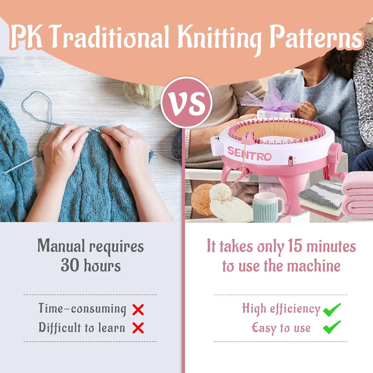 Wat vinden we goed aan de RFWR Breimachine 48 naalden met rijteller